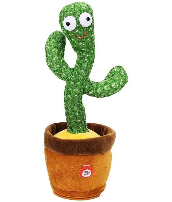 KiddyBuddy Dancing Cactus Talking Cactus Baby Toys Wriggle Singing Cactus Repeats What You Say Baby Boy Toys, Plush Electric Speaking Cactus Second Voice Recorder Baby Girl Toy