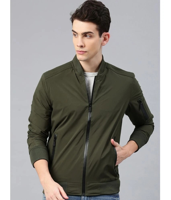 ADORATE Polyester Mens Casual Jacket - Olive ( Pack of 1 ) - None