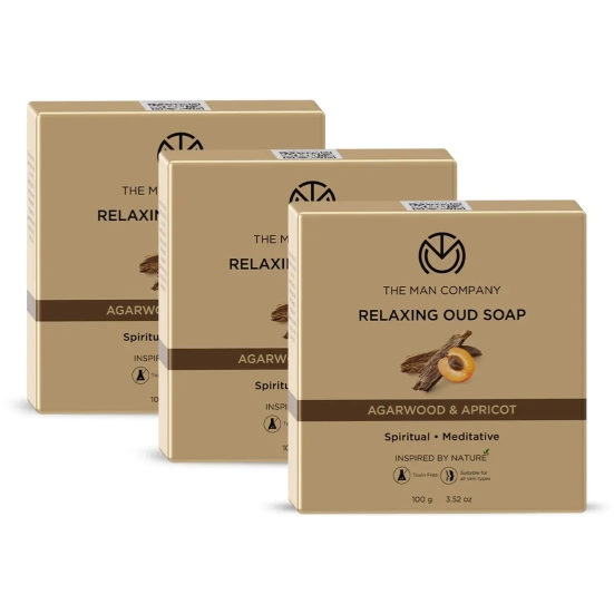 Relaxing Oud Soap | Agarwood & Apricot (Multi Packs) Pack of 3