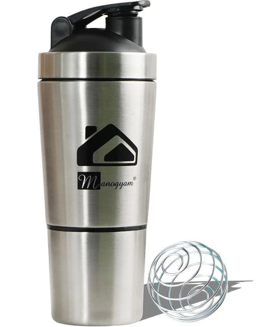 Manogyam Stainless Steel Silver 750 mL Shaker ( Pack of 1 ) - Silver