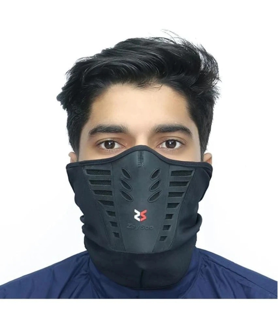 ZAYSOO Black Nylon Anti Pollution Mask ( Pack of 1 )