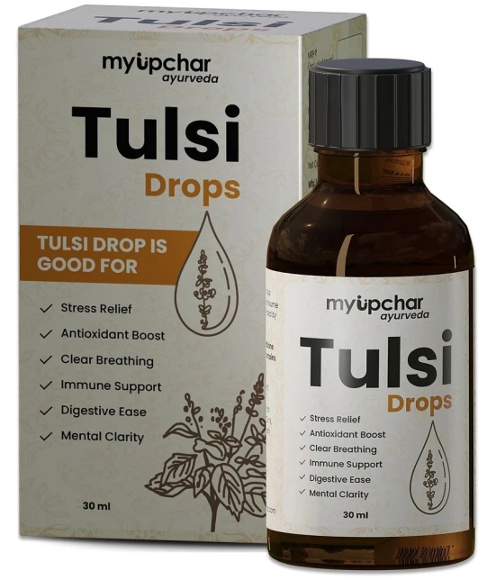 myUpchar Tulsi Ark Drops - Sourced 5 Rare Tulsi from Himalayan range | 30 ml | Boost Immunity