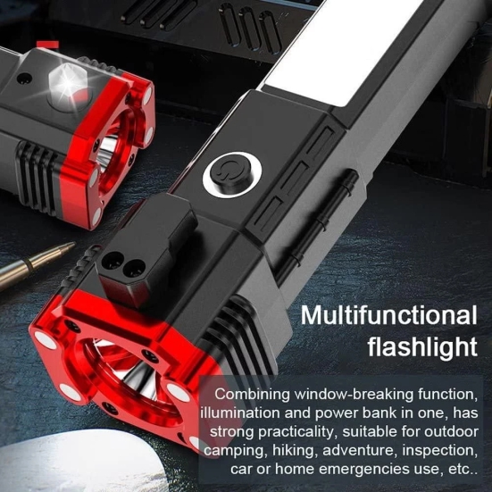 Uttamrobotics Portable Rechargeable Torch LED Flashlight