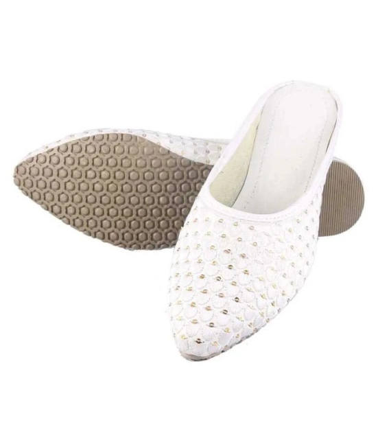 Raj - White Womens Mules - None