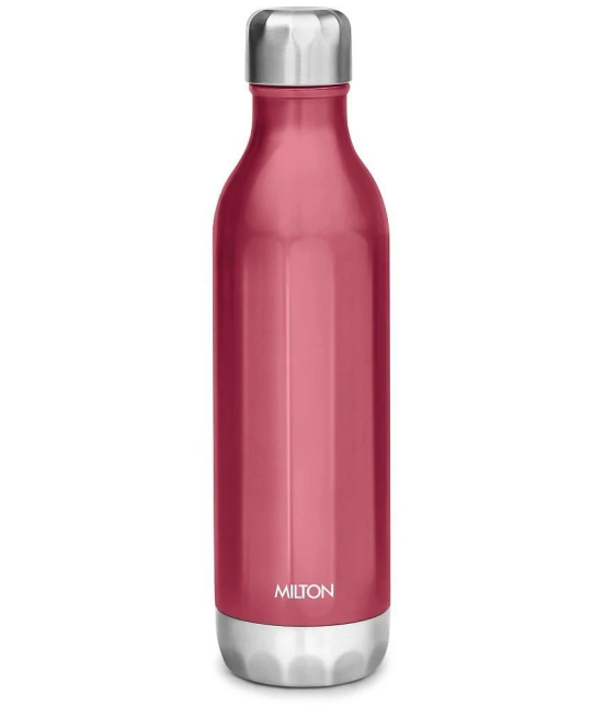 Milton Bliss 900 Thermosteel 24 Hours Hot and Cold Water Bottle, 820 ml, Red - Red