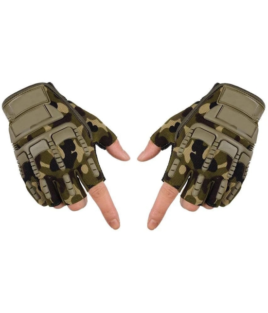 ZAYSOO Full Fingers Nylon Riding Gloves ( Pair of 1 ) - L