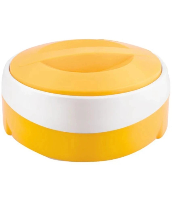 PearlPet Yellow Plastic Thermoware Casserole ( Set of 1 , 3000 mL ) - Yellow