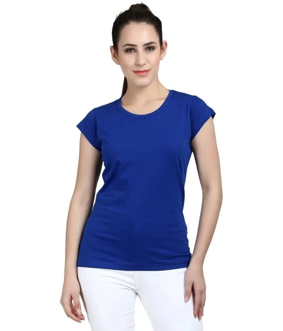 Diaz Cotton Blue T-Shirts - Single - None