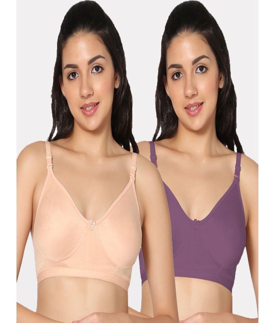 IN CARE LINGERIE - Multicolor Cotton Non Padded Women's Everyday Bra ( Pack of 2 ) - None