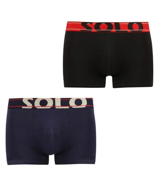 Solo Pack of 2 Cotton Blend Mens Trunks ( Multicolor ) - 95