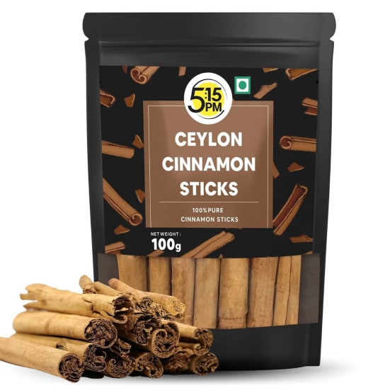 515PM Ceylon Cinnamon Sticks SriLankan Dalchini Sticks Worlds Finest Ceylon Cinnamon Quills - Genuine Source Certification -100gm-5:15PM Ceylon Cinnamon Sticks| SriLankan Dalchini Sticks |World??