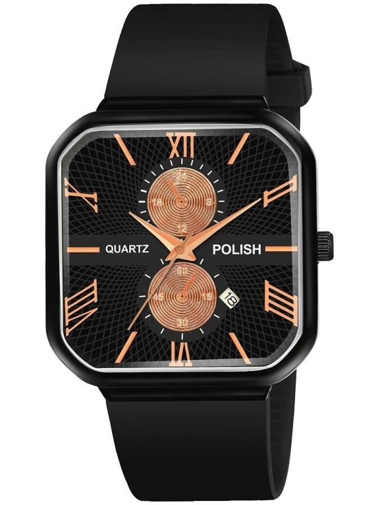 Hala Black Silicon Analog Mens Watch