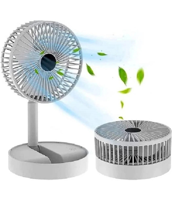 18-ENTERPRISE Super Portable Fan, USB Rechargeable Mini Foldable Fan, 3- Speed Wind Highly Stretchable USB Powered Home Desk Bedroom Portable Travel Mini Decorative Fan (Travel Fan).