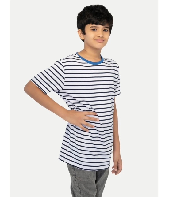 Radprix White Cotton Blend Boys T-Shirt ( Pack of 1 ) - None