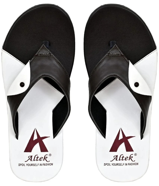 Altek - Brown Mens Thong Flip Flop - None