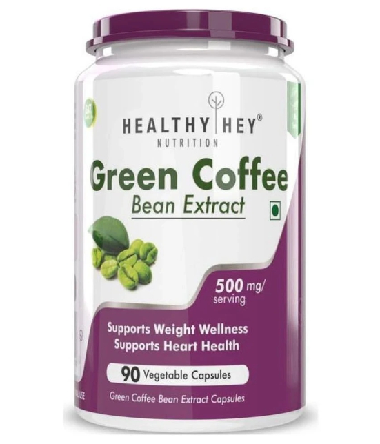 HEALTHYHEY NUTRITION Green Coffee Bean Extract with Antioxidants 90 Capsule 500 mg