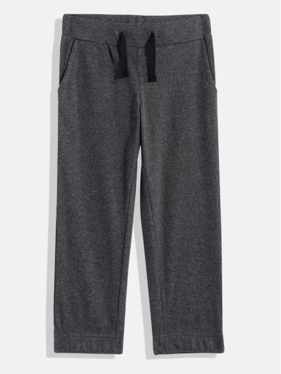 Girls Solid Cotton Track Pants