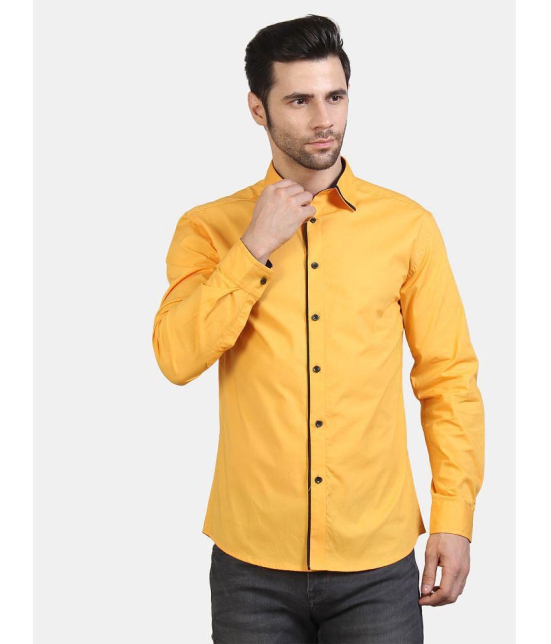 Life Roads - Gold Cotton Slim Fit Men's Casual Shirt ( Pack of 1 ) - None