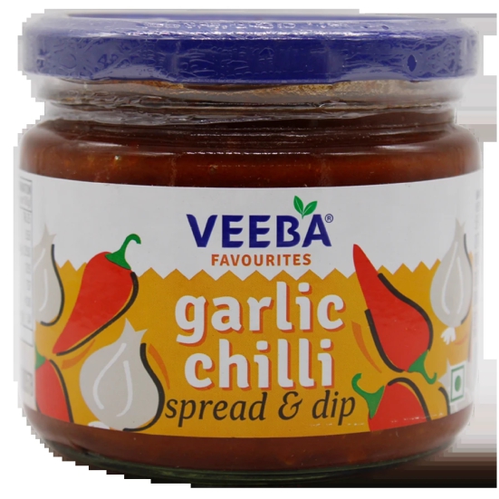 Veeba Dip - Garlic Chilli Spread, 335 G Pet Jar