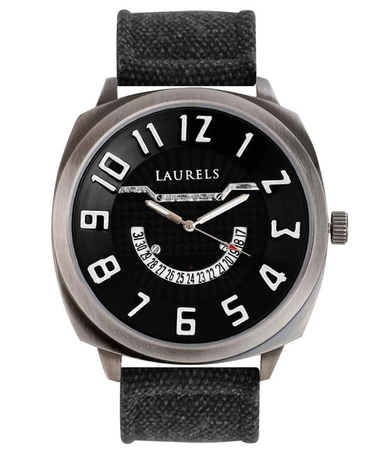 Laurels Hugo Series Mens Watch (Lo-Hg-102)-Black