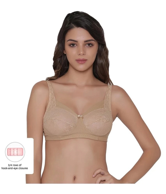 Clovia Cotton Everyday Bra - Beige - 32B