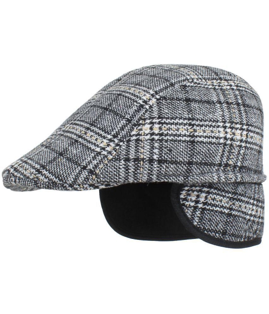 Zacharias - Gray Woollen Mens Cap ( Pack of 1 ) - Gray