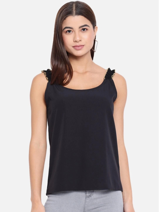 ALL WAYS YOU Women Top Crepe fabric  Black XS