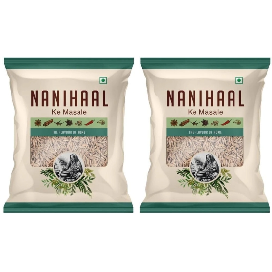 NANIHAAL Cumin (Zeera) Whole 200 gm (Pack of 2) | Natural Spice | No Added Colours | No Added Preservatives