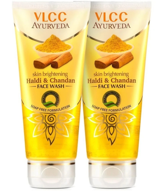 VLCC Ayurveda Skin Brightening Haldi & Chandan Face Wash, 100 ml Each ( Pack of 3 )