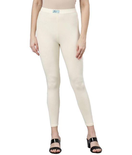 Jcss - Off White Lycra Women's Leggings ( Pack of 1 ) - None