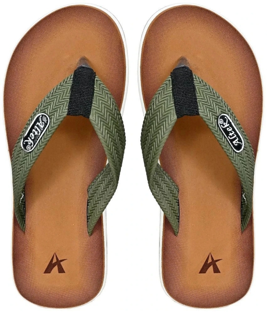 Altek - Green Mens Thong Flip Flop - None