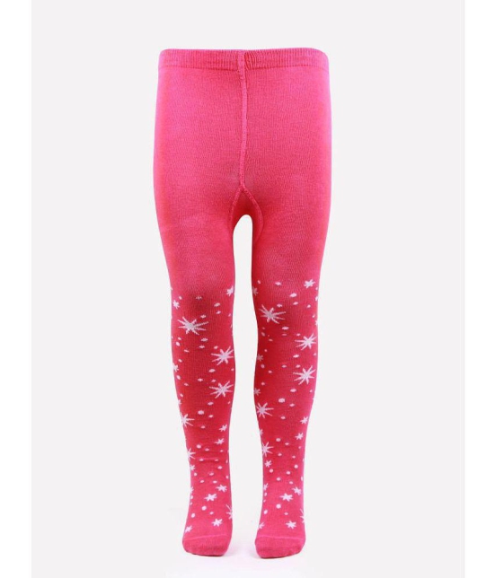 Bonjour - Pink Cotton Legging For Baby Girl ( Pack of 1 ) - None