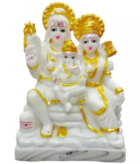 PAYSTORE Resin Shiv Family Idol ( 15 cm )