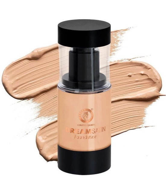 Colors Queen Dream Satin Oil Free Water Proof Foundation Honey Beige (Shade - 01)