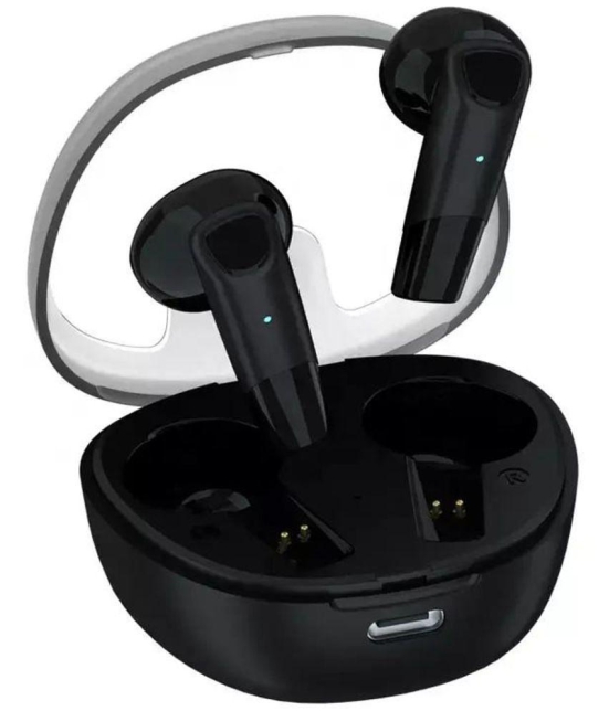 Tecsox ClearPods TWS In Ear Bluetooth Earphone 4 Hours Playback Bluetooth IPX5(Splash Proof) Auto pairing -Bluetooth V 5.3 Black