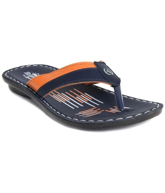 Ajanta - Blue Mens Thong Flip Flop - None