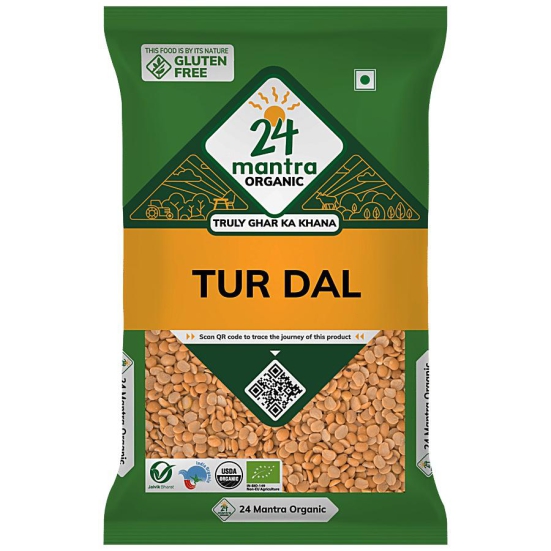 24 Mantra Organic Tur Dal, 500 g Pouch