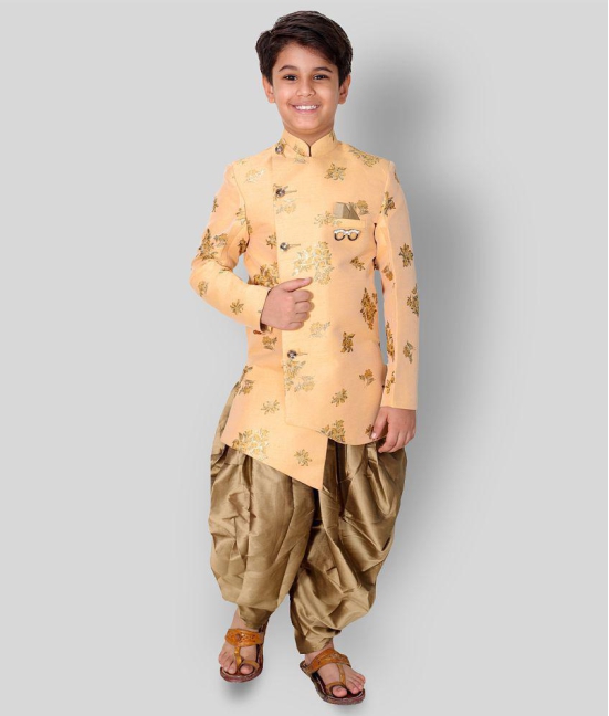 Fourfolds Ethnic Wear Indo Western and Dhoti set for Kids and Boys_FE604 - None