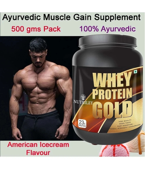 Nutriley Whey Gold Whey Protein ( 500 gm , American Icecream - Flavour )