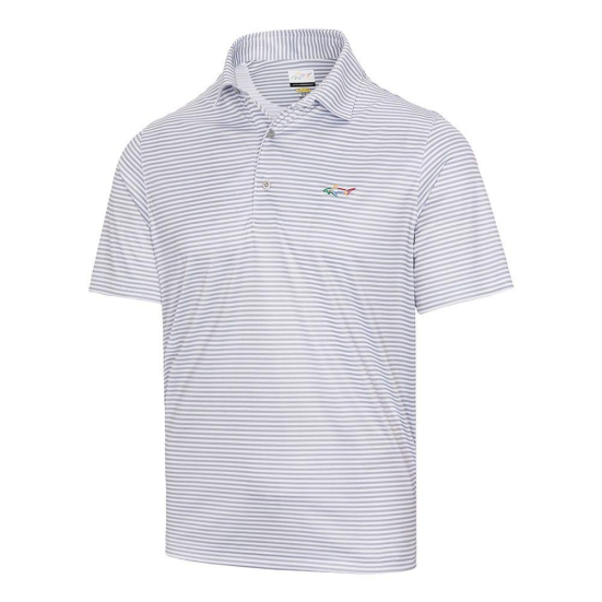 Greg Norman Classic Bar Stripe Polo - Sterling-XL