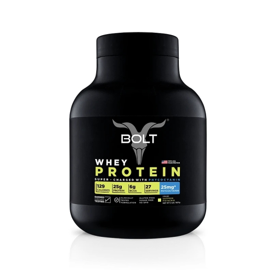 Bolt Whey Protein Powder 100 USA Made Whey Protein 2 lb 907g with PHYCOCYANIN for Quick Muscle Recovery Vegetarian-Bolt Whey Protein 907g | Piedmont Chocolate | 27 Servings | 25g Protein | 25mg P