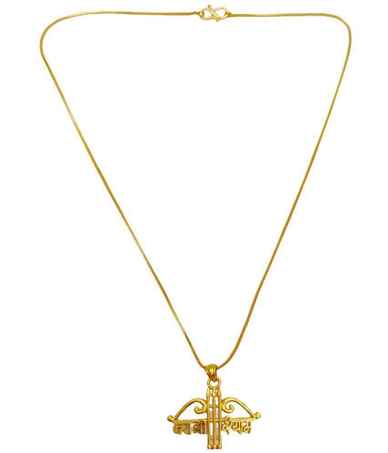 gilher - Golden Pendant set ( Pack of 1 ) - Golden