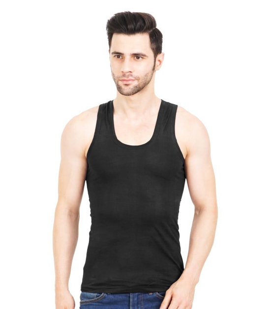 NRG Mens Sleeveless Colour Cotton Vest  ( Pack of 1 Navy Blue ) G23