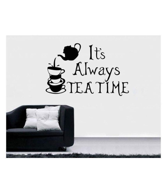 Asmi Collection Tea Time for Cafe, Restaurants, Kitchen Foods & Beverages Sticker ( 60 x 90 cms )