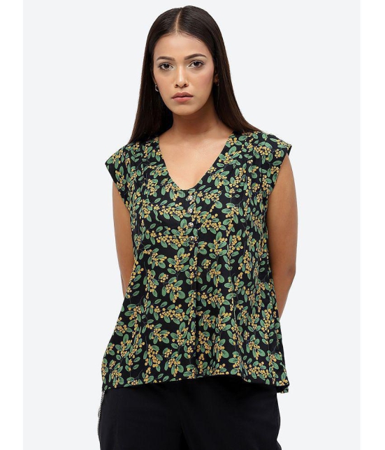 Baawri - Green Rayon Women's A-Line Top ( Pack of 1 ) - None