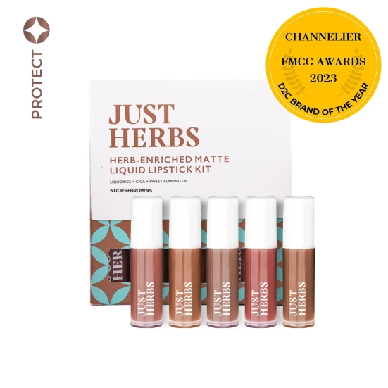 Herb Enriched Matte Liquid Lipstick Kit- Set of 5