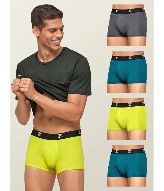 XYXX - Multicolor Modal Mens Trunks ( Pack of 5 ) - None