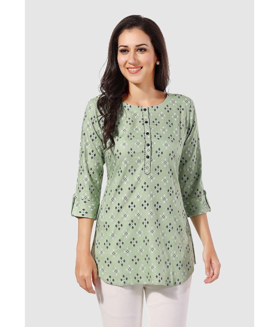 Meher Impex - Green Rayon Womens A-line Kurti ( Pack of 1 ) - None