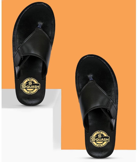 Squash - Black Mens Thong Flip Flop - None