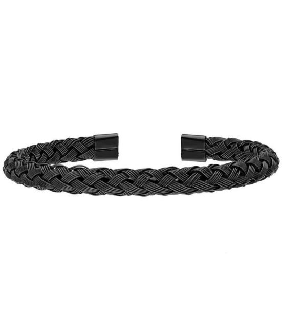 FASHION FRILL Black Bracelet ( Pack of 1 ) - None